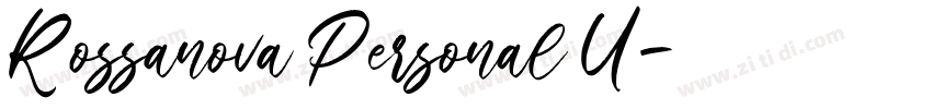 Rossanova Personal U字体转换